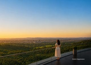 Open-air landscaped plazas, family gathering zones, and reflexology paths at The Reserve